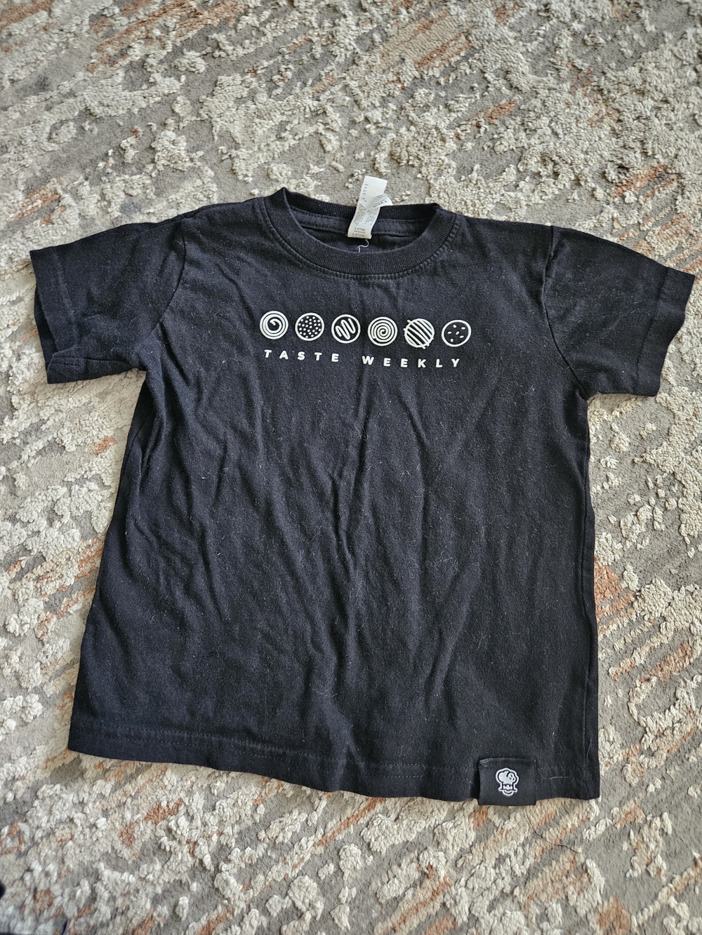 Taste Weekly Kids Black Graphic Tee